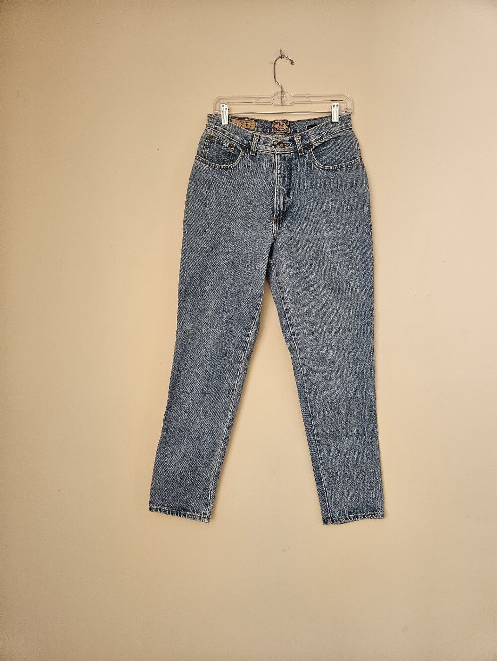 Vintage Express Women'd Classic High-Waist Blue Mom Jeans, Size 11/12